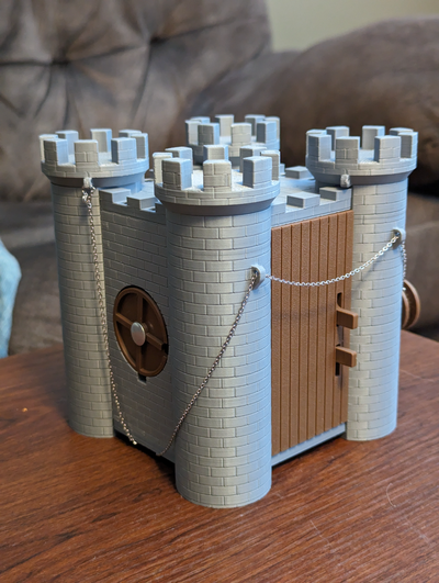 puzzlebox castello tema by mechengg puzzle dungeons and dragons dungeon draghi dnd 3d print model - Mito3D