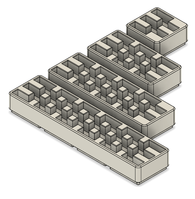 fosbos vovó favorito filamento grampo bin by asdfgasdfg prateleira organização organizador organizar organizado gridfinity 3D print model - Mito3D