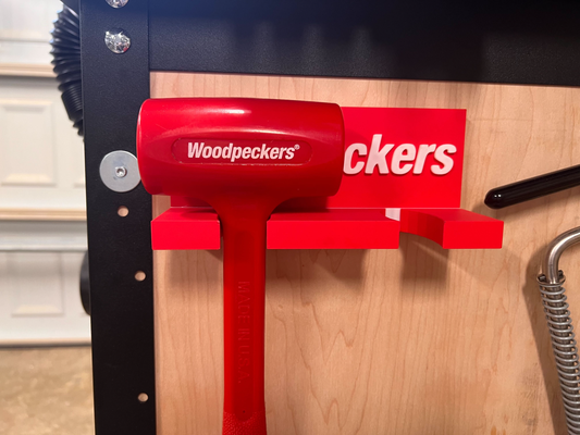 woodpecker deadblow hammer holder by mrhouse tool woodpeckers festool dewalt 3d print model - Mito3D