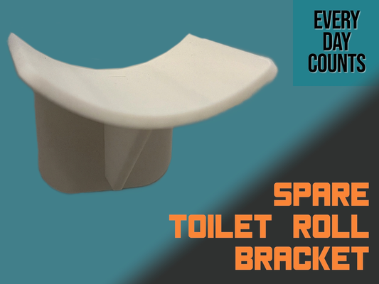 minimalist spare toilet roll holder by day counts 3d print model - Mito3D