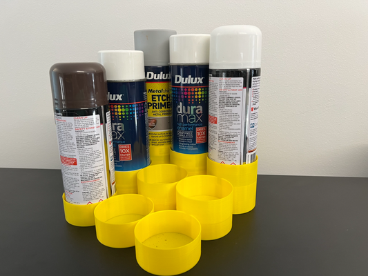 paint can organizer by blindsleuth storage rack shelf 3d print model - Mito3D