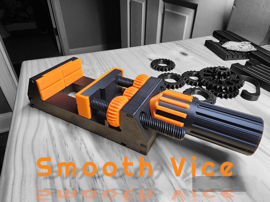smooth turning stable vice remixed by tkb-3d tool clamp grip mount holder 3d print model - Mito3D