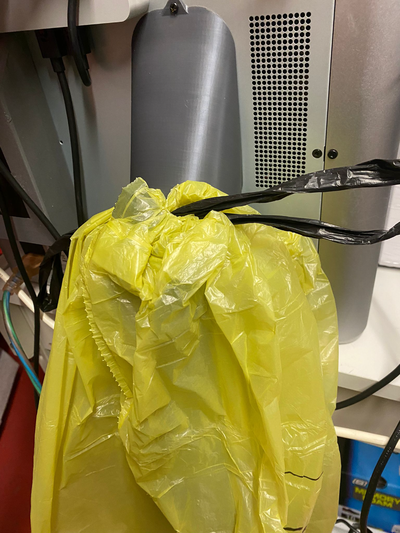 poop2bag by matrekus cocô suporte bambu lixo porta saco bolsa amarelado 3d print model - Mito3D