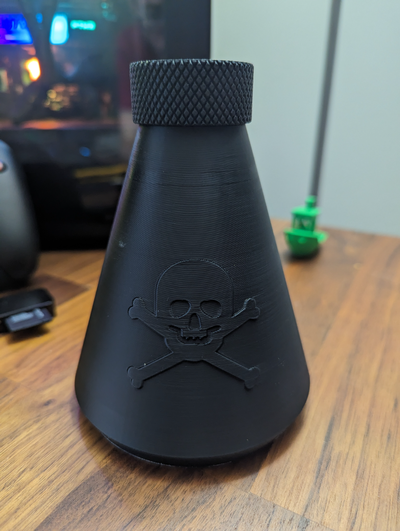 halloween poison bottle by phisec decoration cosplay 3d print model - Mito3D