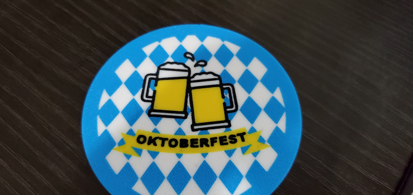oktoberfest coaster by paniza beer 3d print model - Mito3D