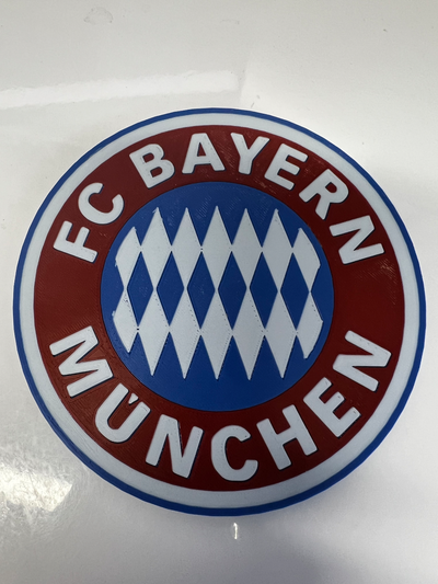bayern logo untersetzer by grooveup fc 3d print model - Mito3D