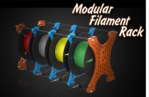 modular filamento prateleira by xuss46 carretel mmu porta mk3s mmu2s poça filamentos 3d print model - Mito3D
