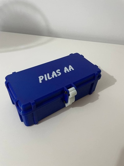 pil kulp destek aaa by xuss46 organizatör şeytani batarya tutucu akü aa kutusu piller 3d print model - Mito3D