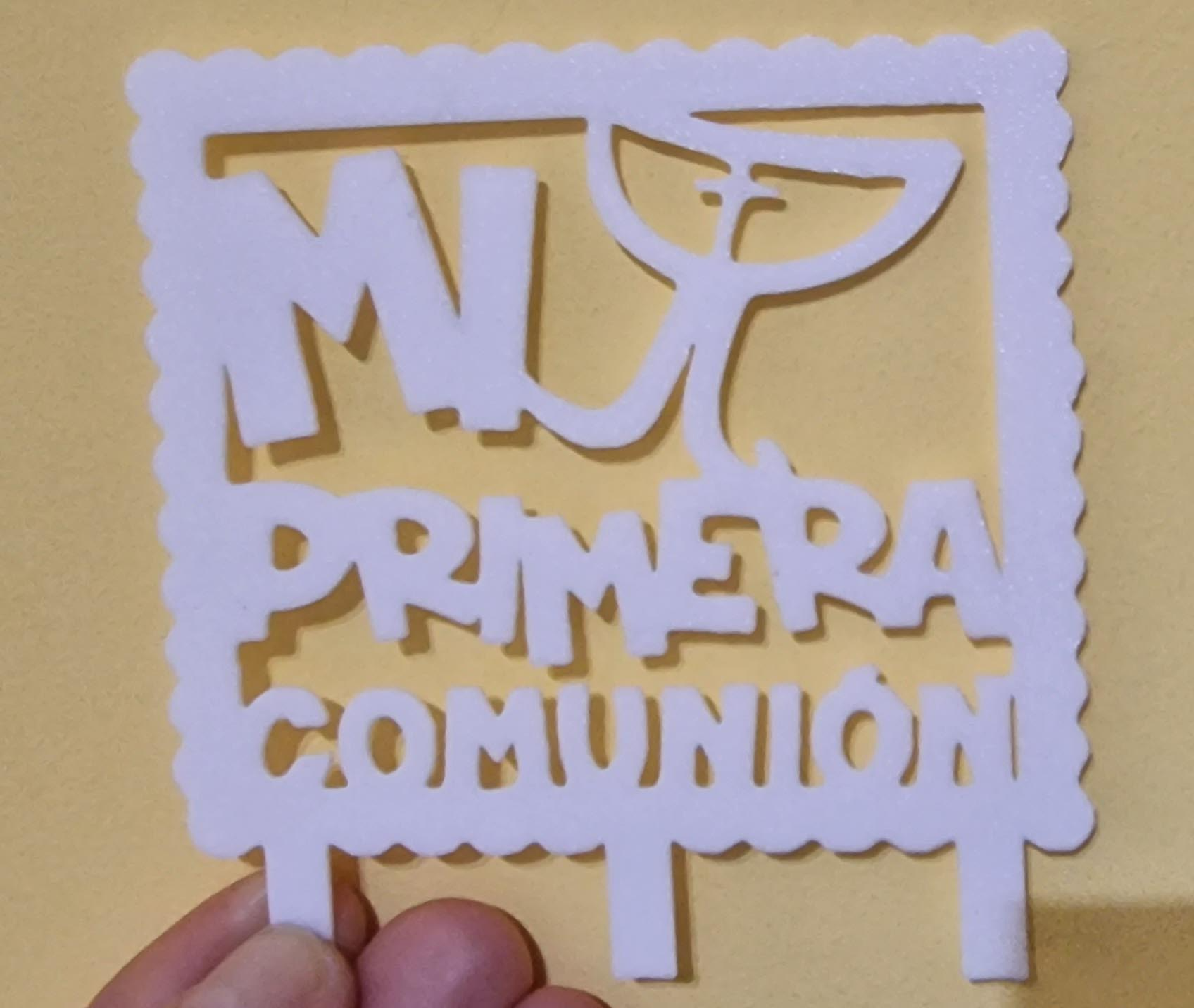 cartel común n orientación recta 20 x pecado plancado by darvil66 tarta fiesta comunion 3D print model - Mito3D