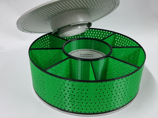 dessecante peneira secador copo partes armazenamento bambulab carretel re use solto sílica gel by simplesmente modelos recipiente caixa adaptador 3d print model - Mito3D