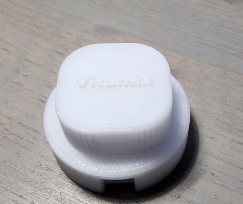 vitamix blender replacement cap plug remixed by projectskydroid 3d print model - Mito3D