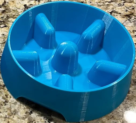 slow feeder dog bowl by mike mattala accessories pet food 3d print model - Mito3D