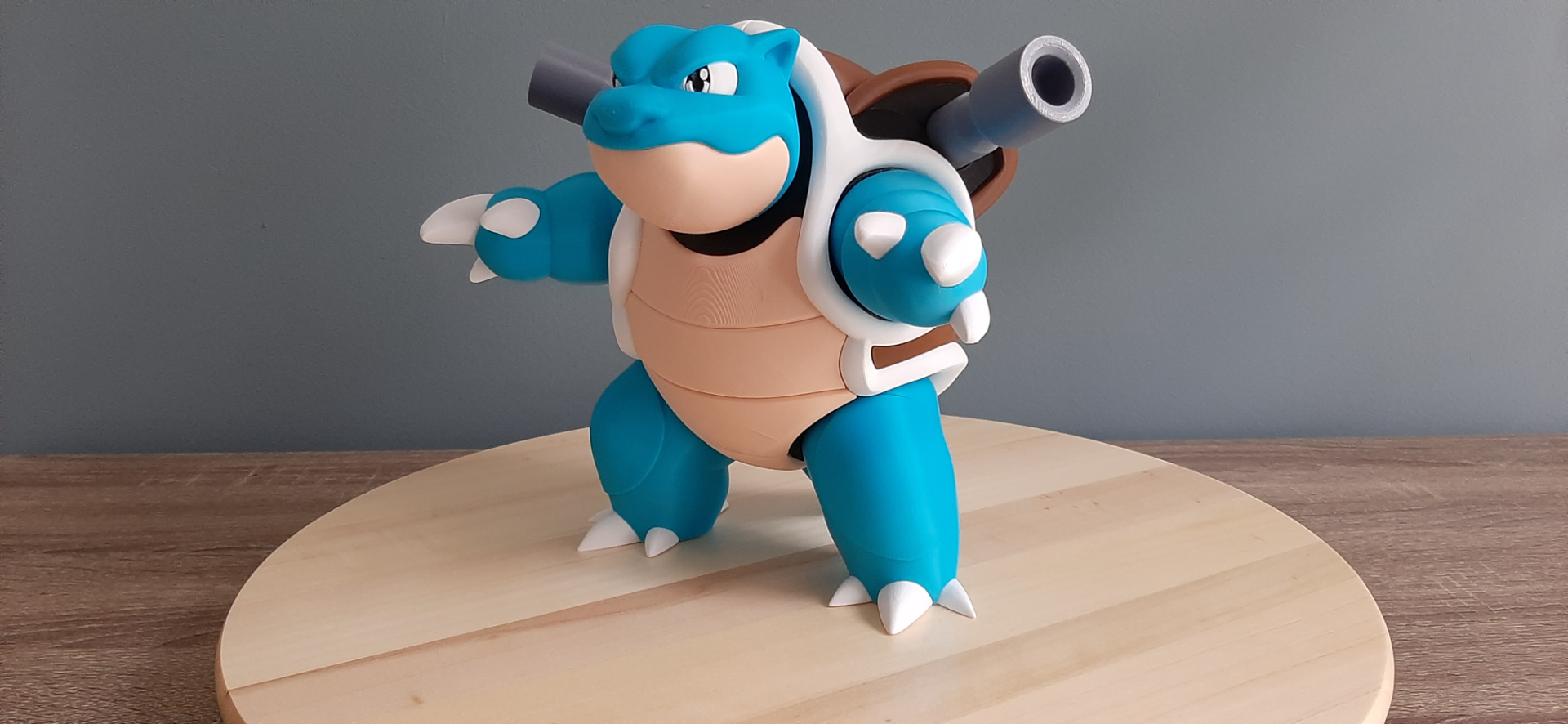 blastoise 150 multipart couleur 20 cm taille remixé by tasse pokémon modèle pokedex l'eau 3D print model - Mito3D