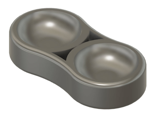 miniature pet food water bowl by plasonite 3d print model - Mito3D