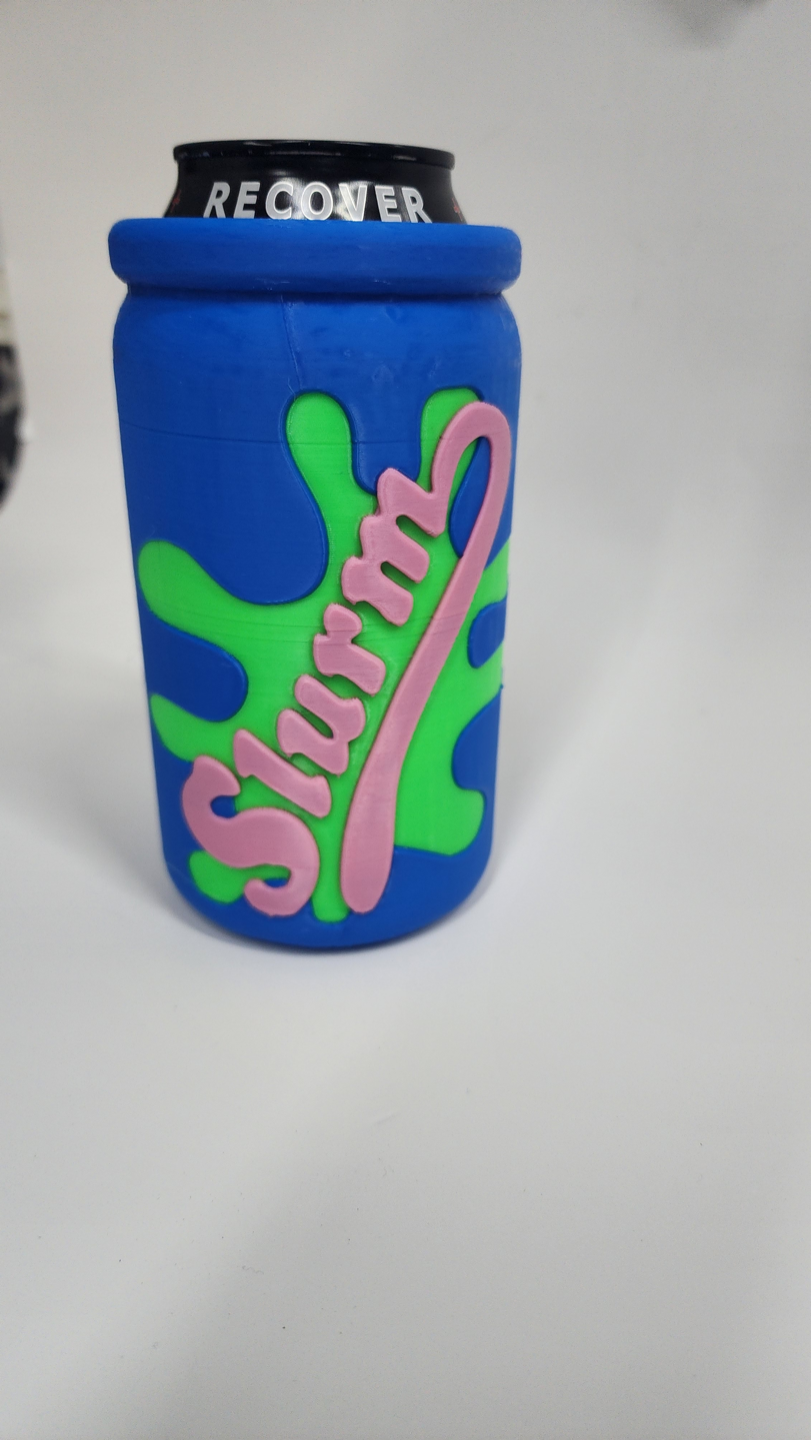 slurm biscotto 12oz rosso toro by tmack redbull coozie bevanda futurama 3D print model - Mito3D