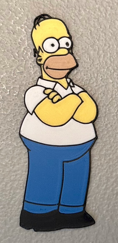 mehrfarbig homer simpson magnet by wow 3d print model - Mito3D