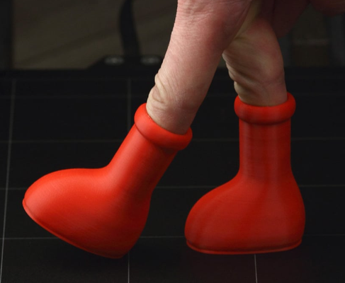 big red boot by dicenzcj01 3d print model - Mito3D