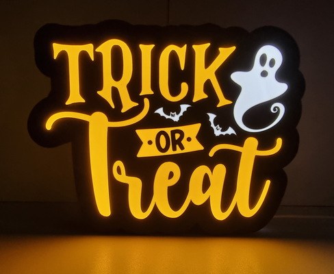 trick or behandeln leuchtkasten by abonnieren halloween 3d print model - Mito3D