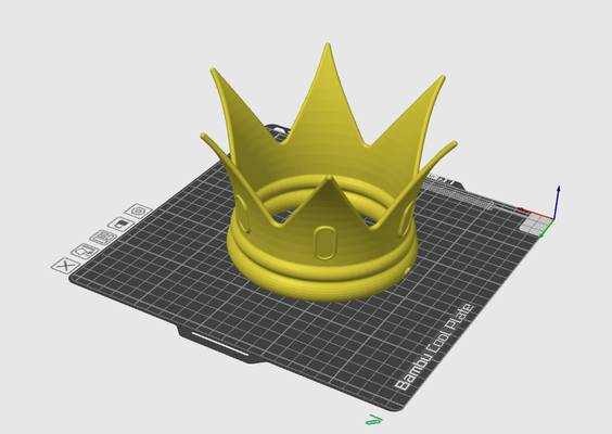 princesa corona v2 remezclado by plátano bionico 3d print model - Mito3D
