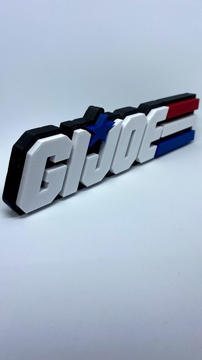 g i joe logo sign by smart3d gabriel gomes gi cobra gijoe 3d print model - Mito3D