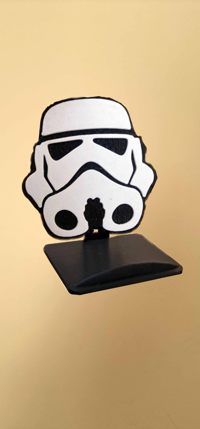 soporte para contexte téléphone vil soldado impérial stormtroopers by darvil66 3d print model - Mito3D