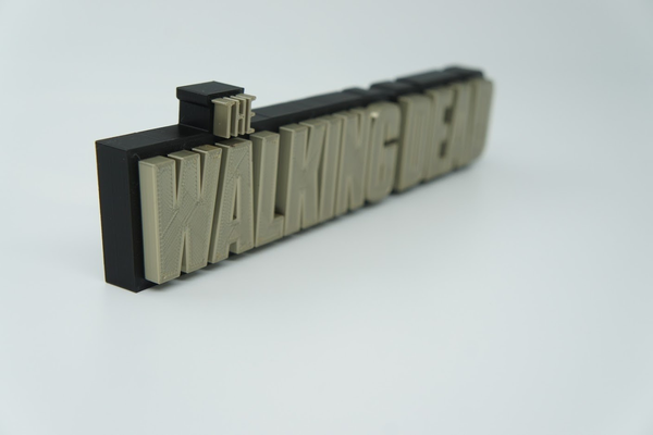 walking dead logo by smart3d gabriel gomes thewalking tv thewalkingdead sign 3d print model - Mito3D