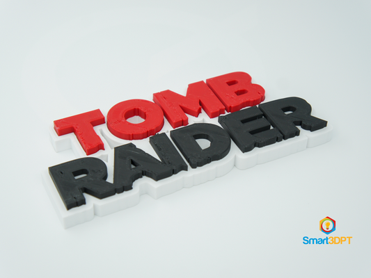 tomba predone logo cartello by smart3d gabriel gomes tomb raider lara croft giochi giocatore 3d print model - Mito3D