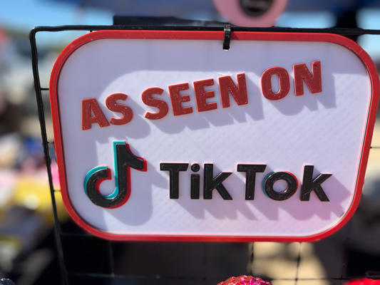 as on tiktok sign multicolor no ams required by makermarkdesigns 3d print model - Mito3D
