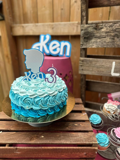 ken cake topper by michaelrousseau3d barbie accessory movie caketopper cakedecoration kencaketopper logo 3d print model - Mito3D
