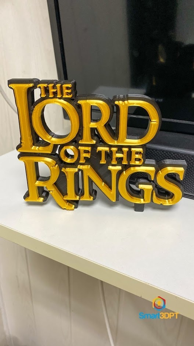 lord of rings logo sign by smart3d gabriel gomes senhor dos aneis ring lordoftherings 3d print model - Mito3D