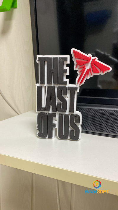 last of us logo sign by smart3d gabriel gomes playstation ps5 thelastofus gaming gamer 3d print model - Mito3D