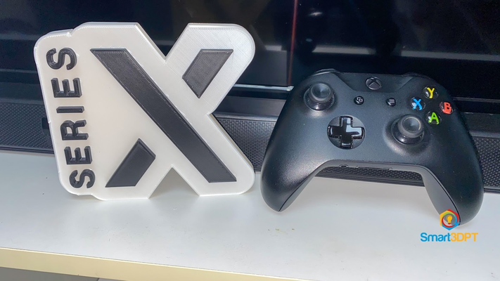 xbox series x logotipo placa by smart3d gabriel gomes seriesx jogos jogador 3d print model - Mito3D