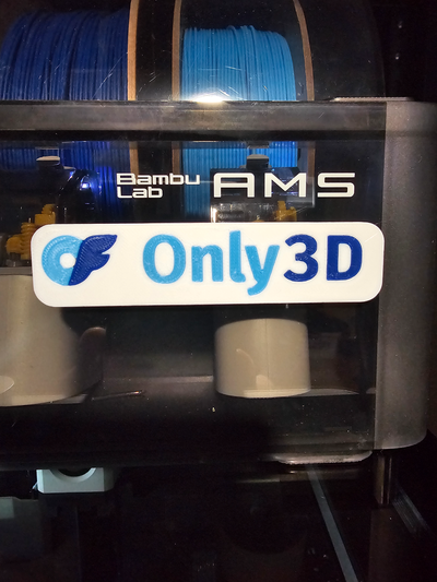 only3d by carte pourboire 3d uniquement fans logo clé chaîne marque porte clés 3d print model - Mito3D