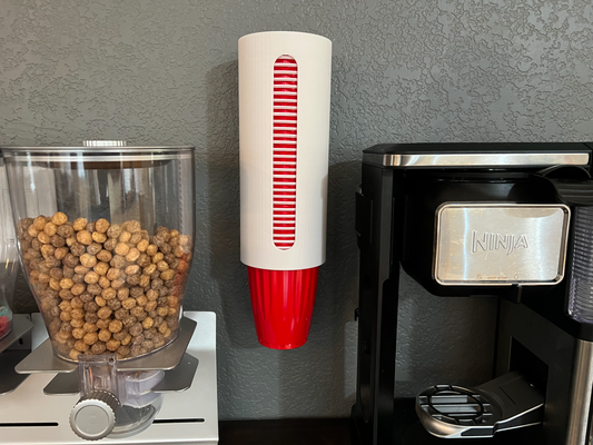 assolo kirkland tazza dispenser by mkcamc organizzatore organizzazione bevanda cibo funzionale impronta facile stampa supporti supporto gratuito 3d print model - Mito3D