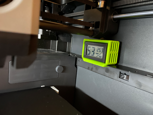 suporte higrômetro bambu laboratório p1s p1p by tom john98 bambulab montagem temperatura 3d print model - Mito3D