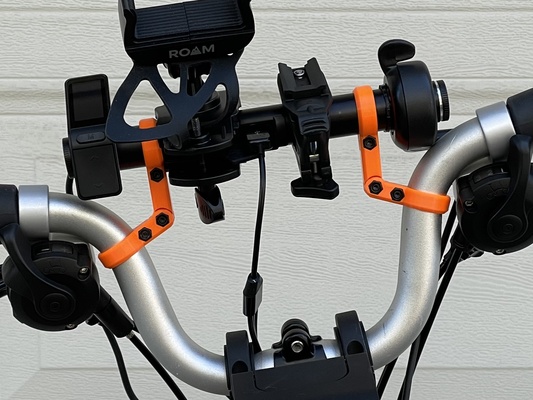 bicicleta manillar extensor soporte brompton m h by donovan extensión ciclismo bigote daliniano 3d print model - Mito3D
