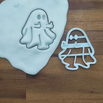 fu fantôme biscuit coupeur by théodore coupeurs cuisinier halloween 2023 merde effrayant 3d print model - Mito3D