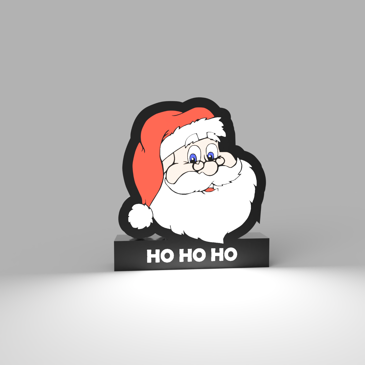 santa claus led by 3dprintloja santaclaus box 3D print model - Mito3D