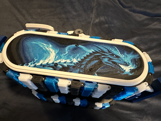 blue dragon hueforge by ajax3d art painting 3d td 3d print model - Mito3D