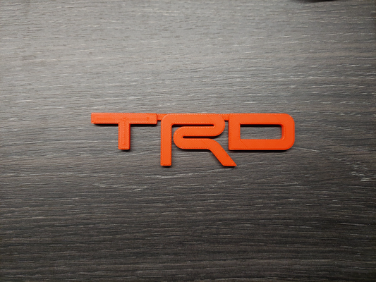 trd logotipo + chaveiro by mikethewagon toyota 3d print model - Mito3D