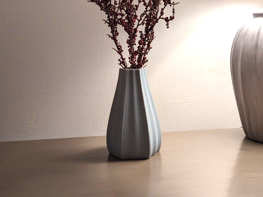 geriffelt vase by ken mühlen 3d print model - Mito3D