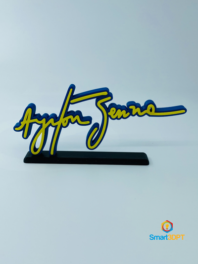 ayrton senna logo cartello by smart3d gabriel gomes f1 3d print model - Mito3D