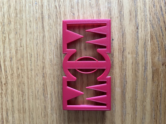 mamá galleta cortador by predicadores proyectos madre día 3d print model - Mito3D