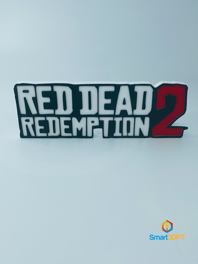 rosso morto redenzione logo cartello by smart3d gabriel gomes red dead redemption ps4 ps5 giochi giocatore 3d print model - Mito3D