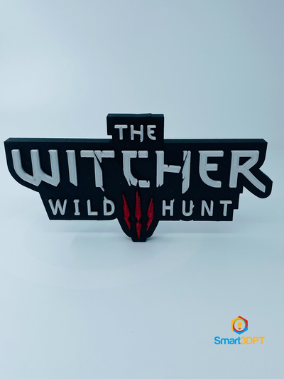 witcher logo sign by smart3d gabriel gomes ps4 ps5 xbox gaming gamer gerald gerard wild hunter 3d print model - Mito3D