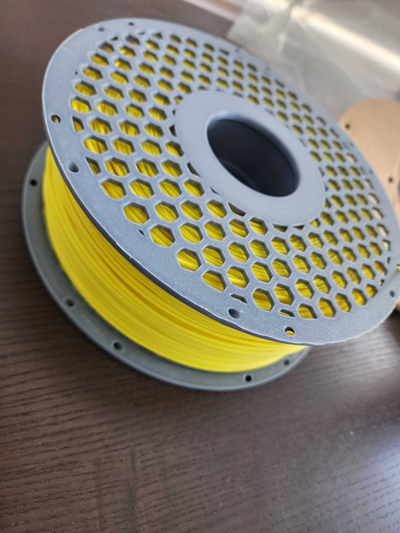 amélioré bambu laboratoire réutilisable bobine titulaire soutien kiwi filaments remixé by yuéronz adaptateur no soutiens ams papier carton 3d print model - Mito3D