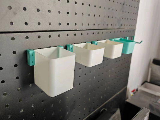 pegboard reinforced hooks boxes by spdpd teli orgnization 3d print model - Mito3D
