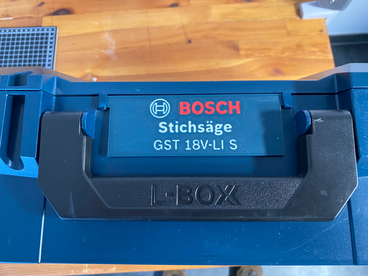 colorato etichetta bosch sortimo l boxx by chsi76 lboxx bosch12v bosch18v gws gwx gsr gst professionale pro makita dhp dpj gcl gss gbl gbh 3d print model - Mito3D