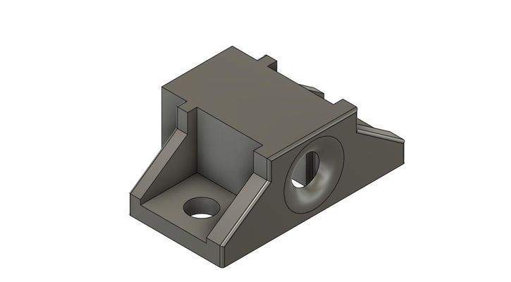 ams stack - ptfe connector mount straight by bluebird tier 2020 3d print model - Mito3D