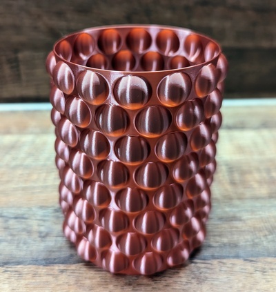 vase 16 bubblegum by vazzzed decoration decor design art geometric home vasemode spiralvase 3d print model - Mito3D
